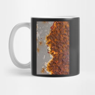 Rust, red, white, IV. And gray. Mug